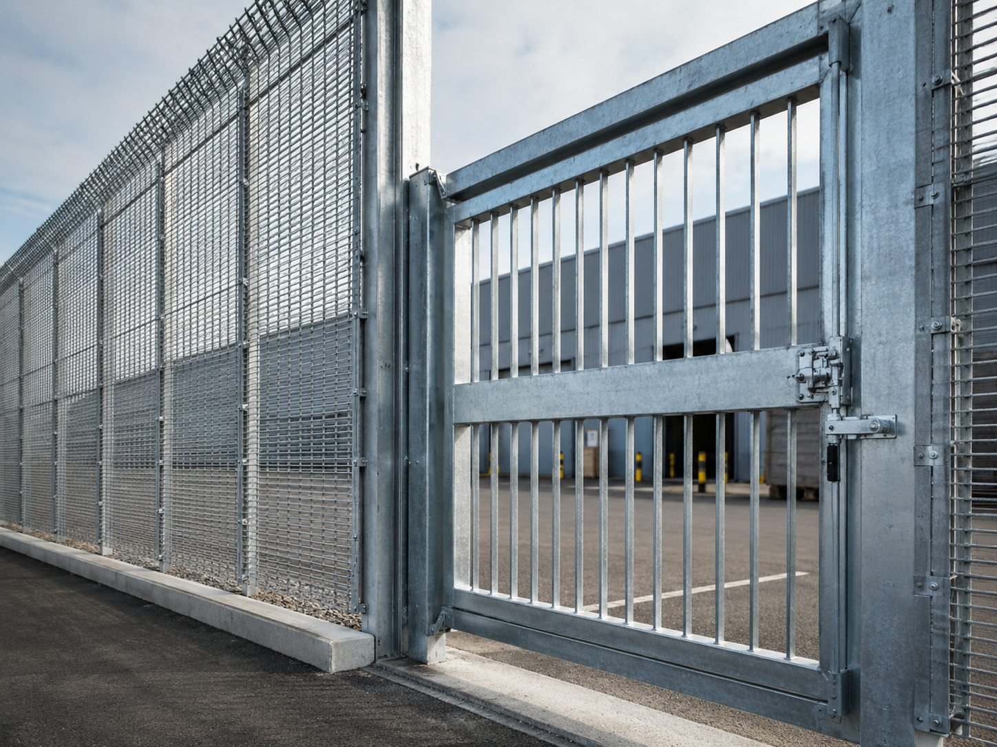 metal security fence